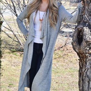 Heather Grey Cardigan